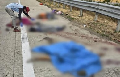 ਟਰੱਕ ਵਲੋਂ ਟੈਂਪੂ ਨੂੰ ਟੱਕਰ ਮਾਰਨ ਕਾਰਨ 8 ਔਰਤਾਂ ਦੀ ਹੋਈ ਮੌਤ ਤੇ ਤਿੰਨ ਜਖਮੀ